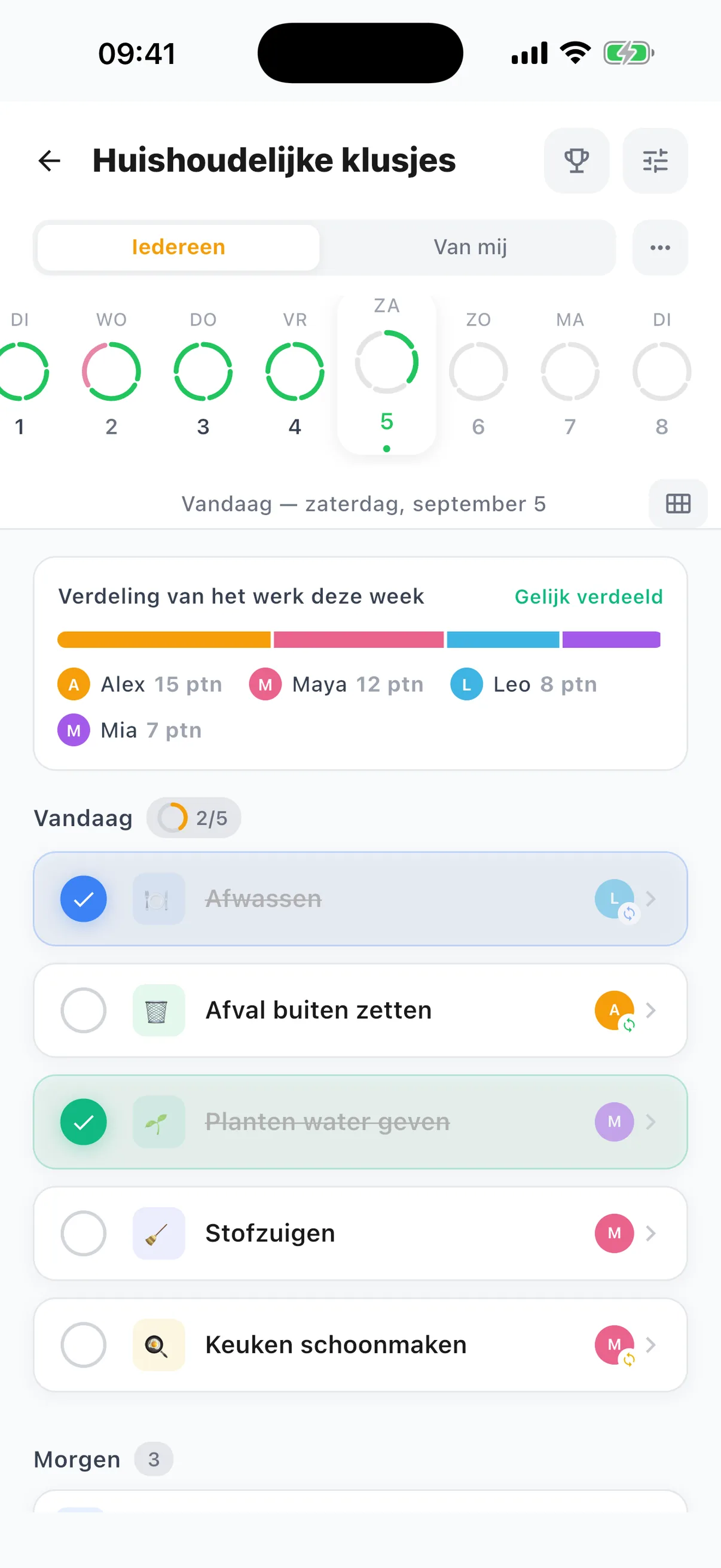 App-scherm